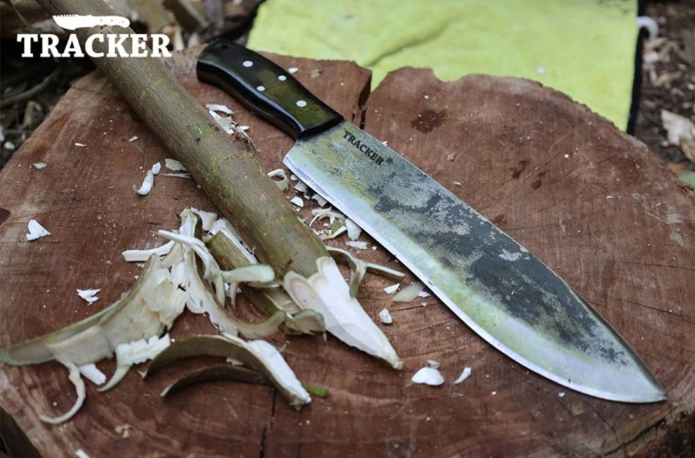 Rugged Tracker Knife with Micarta Grip