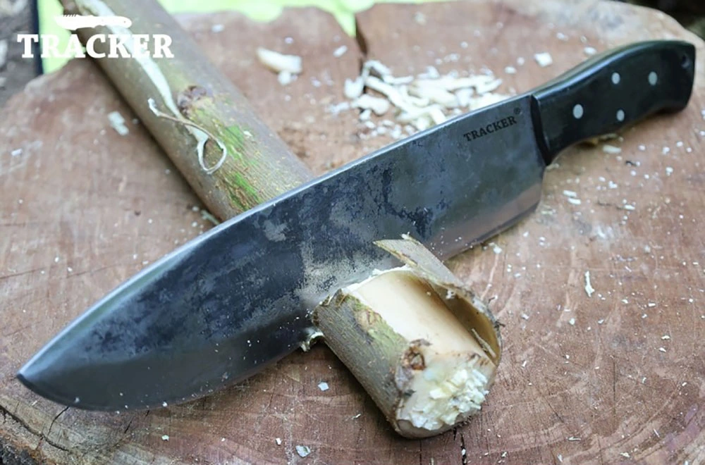 Rugged Tracker Knife with Micarta Grip