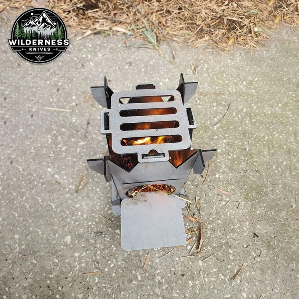 collapsible steel camping stove