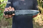 Rugged Tracker Knife with Micarta Grip